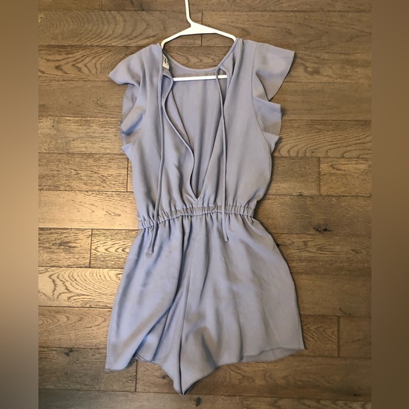 Aritzia Wilfred Fleurette Romper - Light Blue XS - Picture 2 of 6
